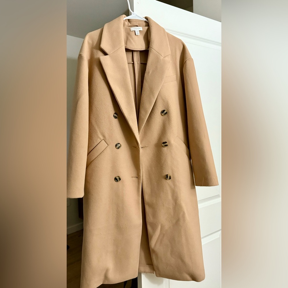 Topshop double breasted coat